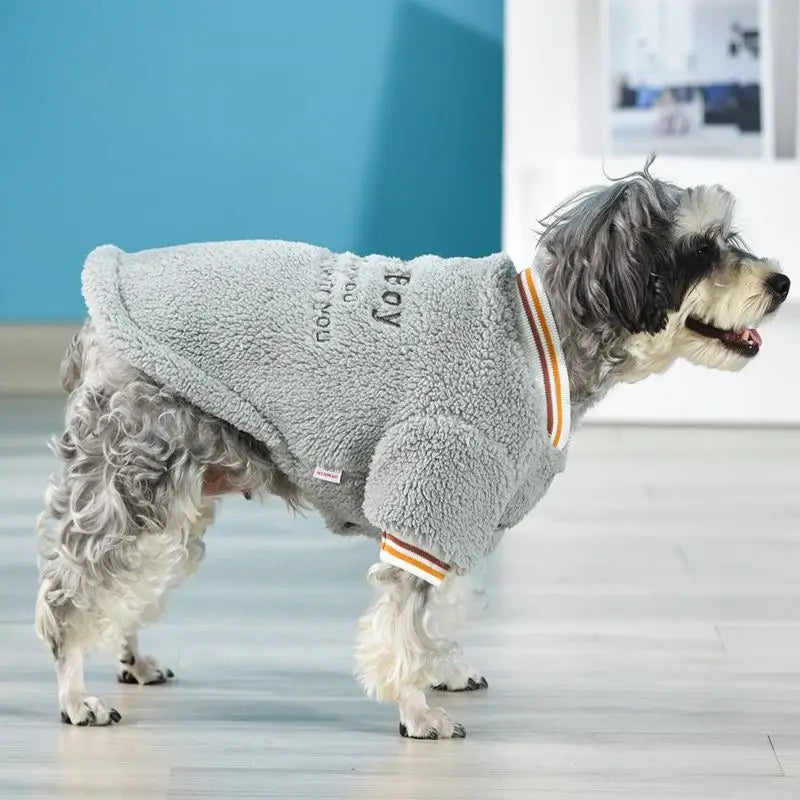 Winter Warm Fleece Dog Shirt