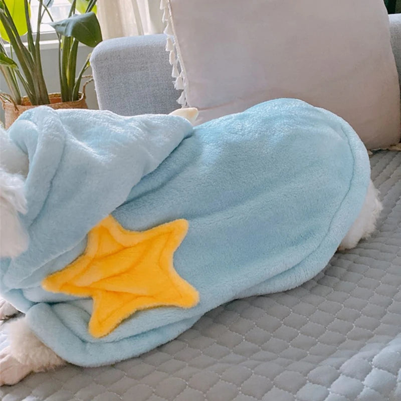 Thickened Hooded Winter Dog Blanket