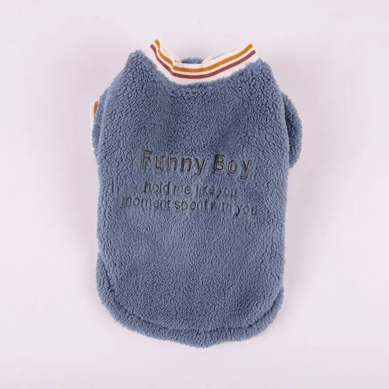 Winter Warm Fleece Dog Shirt