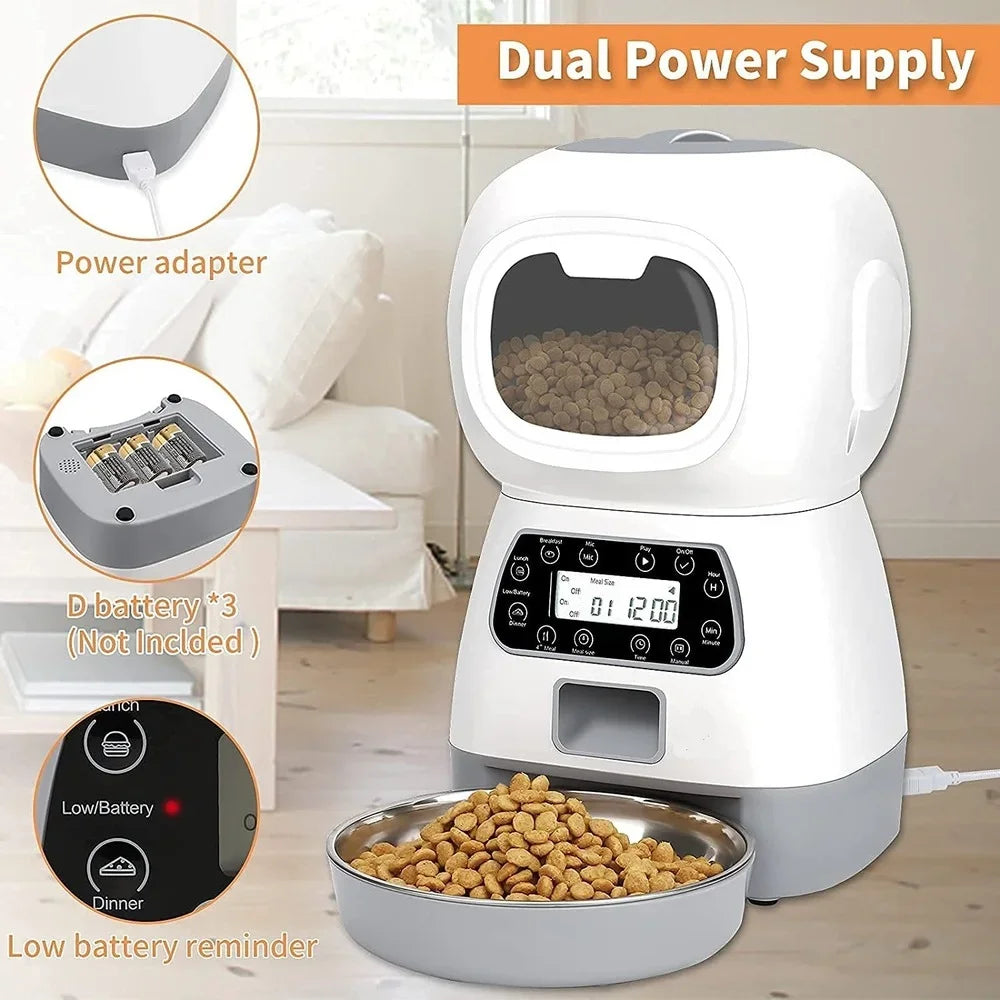 Automatic Dry Dog Food Dispenser