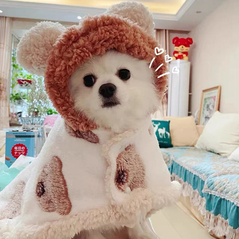 Puppy Bear Cape Blanket