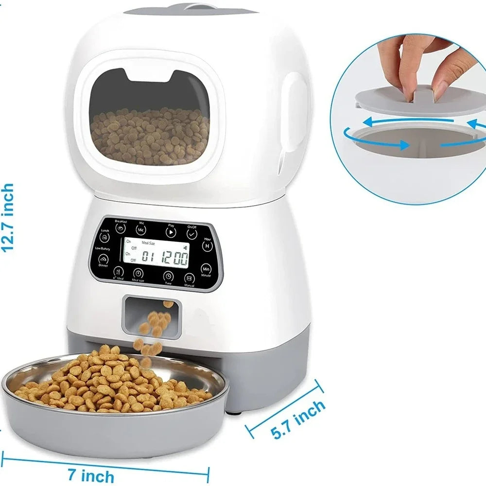 Automatic Dry Dog Food Dispenser