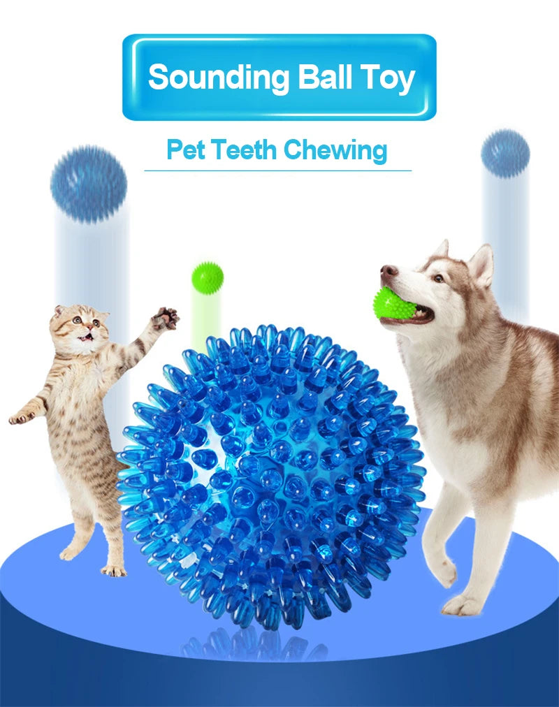 Polka Squeaky Tooth Cleaning Ball