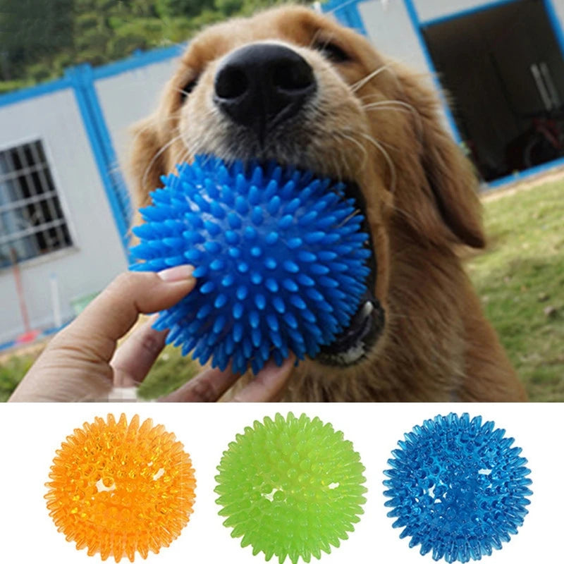 Polka Squeaky Tooth Cleaning Ball