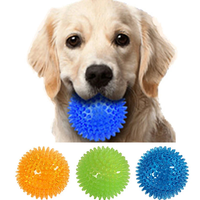 Polka Squeaky Tooth Cleaning Ball