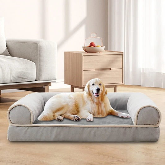 Rectangular Dog Bed with Detachable Cushion