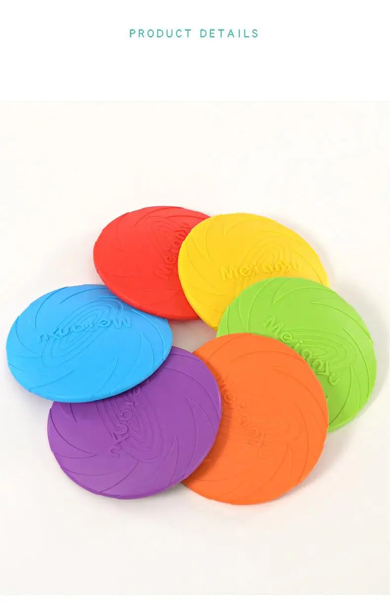 OUZEY Bite Resistant Flying Disc Dog Toy