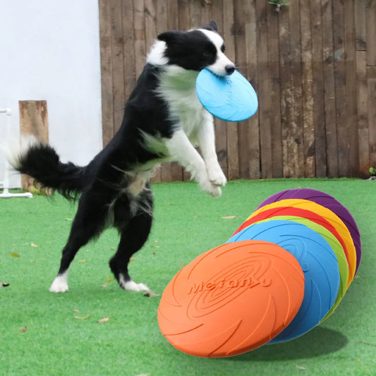 OUZEY Bite Resistant Flying Disc Dog Toy